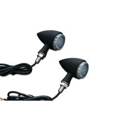 PartzBiz HD KA2509 - Kuryakyn Matte Black Torpedo Style Rear Run-Turn-Brake L.E.D Lights PartzBiz HD KA2509 - Kuryakyn Matte Black Torpedo Style Rear Run-Turn-Brake L.E.D Lights