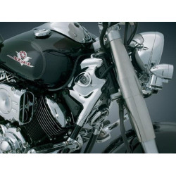 PartzBiz HD KA7856 - Kuryakyn Chrome Neck Cover for Yamaha V Star 1100 (set) | 7856 PartzBiz HD KA7856 - Kuryakyn Chrome Neck Cover for Yamaha V Star 1100 (set) | 7856