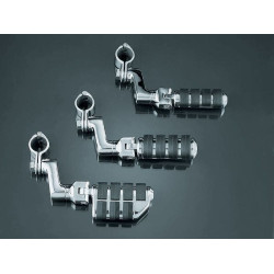 PartzBiz HD KA7998 - Kuryakyn Chrome Tour-Tech Cruise Offset Mounts Small ISO Footpegs & Quick Clamps | 7998 PartzBiz HD KA7998 - Kuryakyn Chrome Tour-Tech Cruise Offset Mounts Small ISO Footpegs & Quick Clamps | 7998