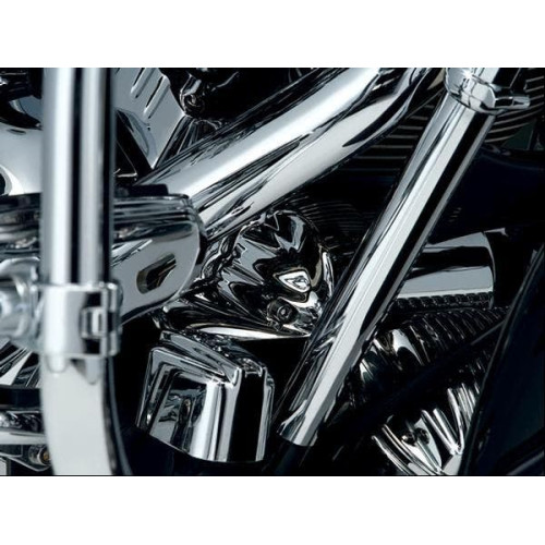 PartzBiz HD: 4411996-ฝาครอบตัวส่งแรงดันน้ำมัน Kuryakyn Chrome สำหรับ Harley FLHR & FLHT | 8651 PartzBiz HD: 4411996-ฝาครอบตัวส่งแรงดันน้ำมัน Kuryakyn Chrome สำหรับ Harley FLHR & FLHT | 8651