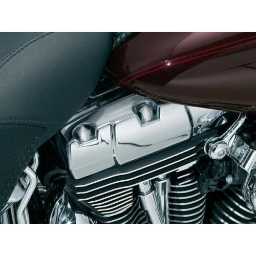 PartzBiz HD: 4412000-Kuryakyn Chrome Packed Rocker Box Bolt Covers (Set of 6) for Harley Twin Cam | 8693 PartzBiz HD: 4412000-Kuryakyn Chrome Packed Rocker Box Bolt Covers (Set of 6) for Harley Twin Cam | 8693