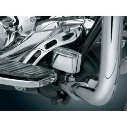 PartzBiz HD KA9128 - ฝาครอบแม่ปั๊มเบรคหลัง Kuryakyn Chrome สำหรับ Harley FLH & ST 9128