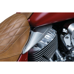 PartzBiz HD KA7181 - Kuryakyn Reflective Smoke Saddle Shields Heat Deflectors for Indian 14-16 7181