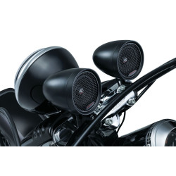 PartzBiz HD KA2713 - พ็อดลำโพง Kuryakyn RoadThunder Black และตัวควบคุมเสียง Bluetooth® MTX 2713
