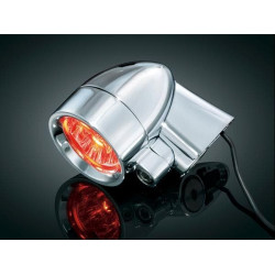 PartzBiz HD KA1650 - Kuryakyn Chrome Red Deep Dish Strut Mounted Silver Bullets | 1650 PartzBiz HD KA1650 - Kuryakyn Chrome Red Deep Dish Strut Mounted Silver Bullets | 1650