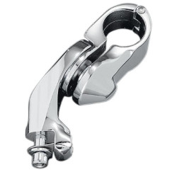 PartzBiz HD KA4520 - Kuryakyn Chrome Tour Tech Tall Rider Cruise Peg Mounts (Short) 4" For 1-1/4" Bar | 4520 PartzBiz HD KA4520 - Kuryakyn Chrome Tour Tech Tall Rider Cruise Peg Mounts (Short) 4" For 1-1/4" Bar | 4520