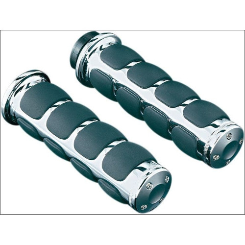 PartzBiz HD: 4411798-Kuryakyn Chrome ISO Hand Grips Metric Cruisers 7/8 ” Bars Can-Am Honda Yamaha | 6241 PartzBiz HD: 4411798-Kuryakyn Chrome ISO Hand Grips Metric Cruisers 7/8 ” Bars Can-Am Honda Yamaha | 6241