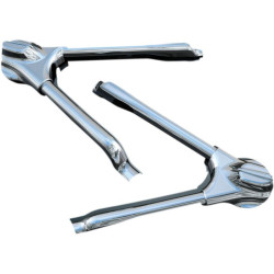 PartzBiz HD KA7815 - Kuryakyn Chrome Swingarm Covers w/ Phantom Axle Covers for Harley Softail 08-16 | 7815 PartzBiz HD KA7815 - Kuryakyn Chrome Swingarm Covers w/ Phantom Axle Covers for Harley Softail 08-16 | 7815