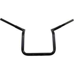 PartzBiz HD DS06015594 - LA Choppers 1-1/4 Prime Ape Handlebars Black 10 inch Rise Indian Challenger