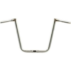 PartzBiz HD DS06015409 - LA Choppers 1-1/4" Twin Peaks Hefty Twin 16" Handlebar Stainless Harley 09-13 LA-7312-66SS FLTR ROAD GLIDE KING