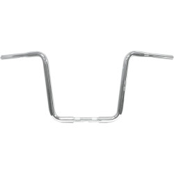 PartzBiz HD DS06012682 - LA Choppers 12" Chrome 1-1/4" Ape Hanger Handlebars Harley Road King & Glide | LA-7310-12