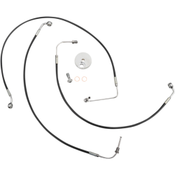 PartzBiz HD DS17416238 - La Choppers Black Stainless Brake Line Kit Mini Apes Harley ABS Softail 18-Up PartzBiz HD DS17416238 - La Choppers Black Stainless Brake Line Kit Mini Apes Harley ABS Softail 18-Up