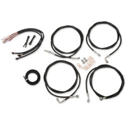 PartzBiz HD DS06101941 - LA Choppers Black Vinyl Complete Mini Ape Extended Cable Kit ABS FLHT/X 17 | LA-8054KT2-08B PartzBiz HD DS06101941 - LA Choppers Black Vinyl Complete Mini Ape Extended Cable Kit ABS FLHT/X 17 | LA-8054KT2-08B
