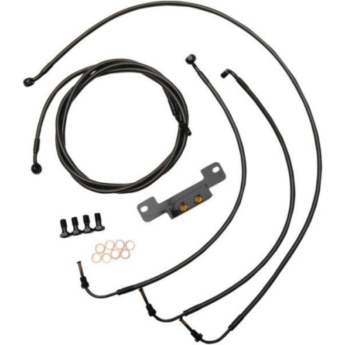 PartzBiz HD: 4411654-LA Choppers Cable Brake Line Kit 12-14 Mini Apes Black No ABS Harley M8 17-Up PartzBiz HD: 4411654-LA Choppers Cable Brake Line Kit 12-14 Mini Apes Black No ABS Harley M8 17-Up