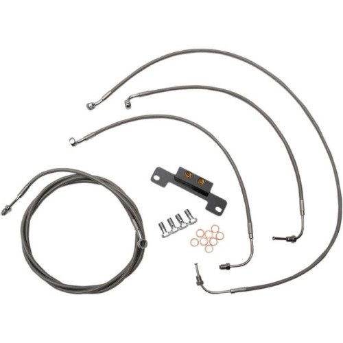 PartzBiz HD: 4411617-LA Choppers Cable Brake Line Kit 18-20 Mini Apes Stainless No ABS Harley M8 17-Up PartzBiz HD: 4411617-LA Choppers Cable Brake Line Kit 18-20 Mini Apes Stainless No ABS Harley M8 17-Up