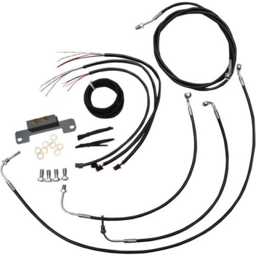 PartzBiz HD: 4411629-LA Choppers Cable & Wire Kit Standard Mini Apes Black No ABS Harley M8 17-Up PartzBiz HD: 4411629-LA Choppers Cable & Wire Kit Standard Mini Apes Black No ABS Harley M8 17-Up