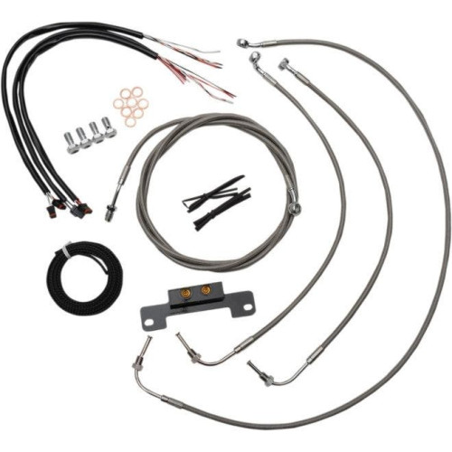 PartzBiz HD: 4411631-LA Choppers Cable & Wire Kit Standard Mini Apes Stainless No ABS Harley M8 17-Up PartzBiz HD: 4411631-LA Choppers Cable & Wire Kit Standard Mini Apes Stainless No ABS Harley M8 17-Up