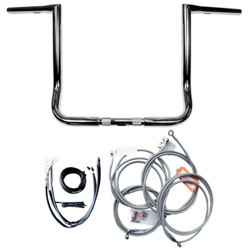 PartzBiz HD: 4411608-ชุดแฮนด์บาร์ LA Choppers Chrome 14 ” Twin Peaks Ape Hanger พร้อมสายเคเบิล 14-15 FL | LA-7361KT1-14 PartzBiz HD: 4411608-ชุดแฮนด์บาร์ LA Choppers Chrome 14 ” Twin Peaks Ape Hanger พร้อมสายเคเบิล 14-15 FL | LA-7361KT1-14