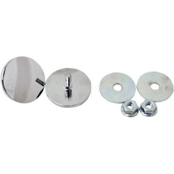 PartzBiz HD DS22020205 - La Choppers Chrome Inner Fairing Mirror Plugs for Harley FLH/T Bating 96-15 | LA-9001-00 PartzBiz HD DS22020205 - La Choppers Chrome Inner Fairing Mirror Plugs for Harley FLH/T Bating 96-15 | LA-9001-00
