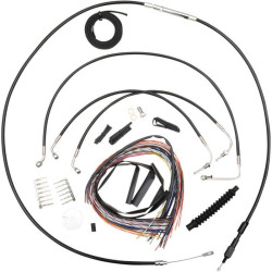PartzBiz HD DS06101203 - La Choppers Complete Black Vnl Cable Line 12"-14" Kit Harley 14-15 FLHR W/O ABS | LA-8011KT2-13B PartzBiz HD DS06101203 - La Choppers Complete Black Vnl Cable Line 12"-14" Kit Harley 14-15 FLHR W/O ABS | LA-8011KT2-13B