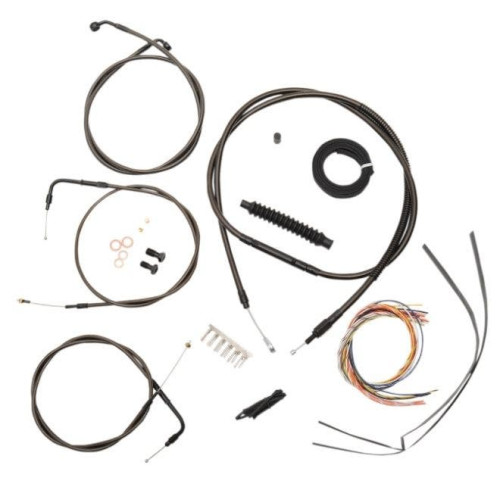 PartzBiz HD: 4411475-La Choppers Complete Midnight Cable Line 15"-17" Kit Harley 07-10 FXST/B/C | LA-8140KT2-16M PartzBiz HD: 4411475-La Choppers Complete Midnight Cable Line 15"-17" Kit Harley 07-10 FXST/B/C | LA-8140KT2-16M