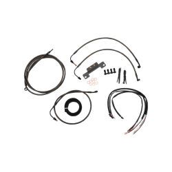 PartzBiz HD DS06101551 - La Choppers Complete Midnight Cable Line 15" - 17" Kit Harley 14-15 FLHX Non ABS | LA-8012KT2-16M PartzBiz HD DS06101551 - La Choppers Complete Midnight Cable Line 15" - 17" Kit Harley 14-15 FLHX Non ABS | LA-8012KT2-16M