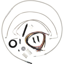 PartzBiz HD DS06101192 - La Choppers Complete Stainless Cable Line Kit Harley 08-13 FLTR W/ABS | LA-8010KT2-16 PartzBiz HD DS06101192 - La Choppers Complete Stainless Cable Line Kit Harley 08-13 FLTR W/ABS | LA-8010KT2-16