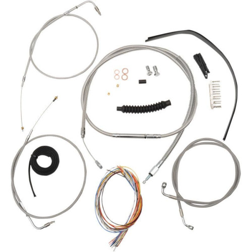 PartzBiz HD: 4411400-La Choppers Complete Stainless Cable Line 18"-20" Kit Harley 07-11 FXDB/C | LA-8210KT2A-19 PartzBiz HD: 4411400-La Choppers Complete Stainless Cable Line 18"-20" Kit Harley 07-11 FXDB/C | LA-8210KT2A-19