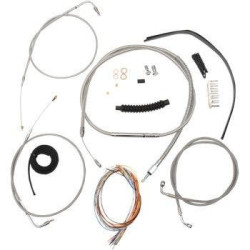 PartzBiz HD DS06101378 - La Choppers Complete Stainless Cable Line 18"-20" Kit Harley 99-03 Sportster | LA-8300KT2-19 PartzBiz HD DS06101378 - La Choppers Complete Stainless Cable Line 18"-20" Kit Harley 99-03 Sportster | LA-8300KT2-19