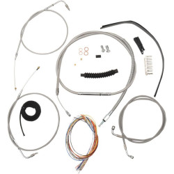 PartzBiz HD DS06101344 - La Choppers Complete Stainless Cable Line Mini Ape Kit Harley 07-11 FXDB/C | LA-8210KT2A-08 PartzBiz HD DS06101344 - La Choppers Complete Stainless Cable Line Mini Ape Kit Harley 07-11 FXDB/C | LA-8210KT2A-08