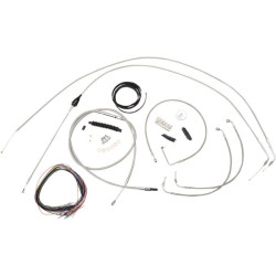 PartzBiz HD DS06101152 - La Choppers ชุดสายเคเบิ้ลสแตนเลสแบบสมบูรณ์ Mini Ape Kit Harley 07 FLHT/ FLHX | LA-8005KT2B-08 PartzBiz HD DS06101152 - La Choppers ชุดสายเคเบิ้ลสแตนเลสแบบสมบูรณ์ Mini Ape Kit Harley 07 FLHT/ FLHX | LA-8005KT2B-08