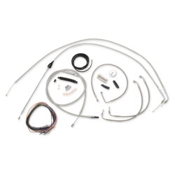 PartzBiz HD DS06101140 - La Choppers Complete Stainless Cable Line Mini Ape Kit Harley 96-06 FLHT/C/U/X | LA-8005KT2A-08 PartzBiz HD DS06101140 - La Choppers Complete Stainless Cable Line Mini Ape Kit Harley 96-06 FLHT/C/U/X | LA-8005KT2A-08
