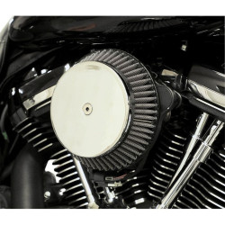 PartzBiz HD DS10102576 - LA Choppers LA-2392-03 Chrome Round Aluminum Air Cleaner Kit Harley M8 17-Up Best New Upgrade Filter Performance Intake PartzBiz HD DS10102576 - LA Choppers LA-2392-03 Chrome Round Aluminum Air Cleaner Kit Harley M8 17-Up Best New Upgrade Filter Performance Intake