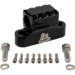PartzBiz HD DS06030823 - LA Choppers LA-7335-XXC Gloss Black Kage Fighter 1-1/4" Handlebar 3-1/2" Riser Clamps Custom Chopper Motorcycle Bike Universal Harley Davidson Metric Indian Upgrade Replacement Handle Bar Mount Block Clamp 0603-0823 06030823 PartzBiz HD DS06030823 - LA Choppers LA-7335-XXC Gloss Black Kage Fighter 1-1/4" Handlebar 3-1/2" Riser Clamps Custom Chopper Motorcycle Bike Universal Harley Davidson Metric Indian Upgrade Replacement Handle Bar Mount Block Clamp 0603-0823 06030823
