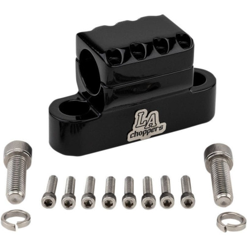 PartzBiz HD: 4411319-LA Choppers LA-7335-XXC Gloss Black Kage Fighter 1-1/4" Handlebar 3-1/2" Riser Clamps Custom Chopper Motorcycle Bike Universal Harley Davidson Metric Indian Upgrade Replacement Handle Bar Mount Block Clamp 0603-0823 06030823 PartzBiz HD: 4411319-LA Choppers LA-7335-XXC Gloss Black Kage Fighter 1-1/4" Handlebar 3-1/2" Riser Clamps Custom Chopper Motorcycle Bike Universal Harley Davidson Metric Indian Upgrade Replacement Handle Bar Mount Block Clamp 0603-0823 06030823