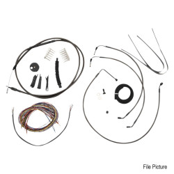 PartzBiz HD DS06620803 - La Choppers Midnight Complete Cable Brake Line Kit 18-20 Bars Harley Softail 18-Up PartzBiz HD DS06620803 - La Choppers Midnight Complete Cable Brake Line Kit 18-20 Bars Harley Softail 18-Up