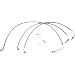 PartzBiz HD DS17416240 - La Choppers Stainless Steel Brake Line Kit 12-14 Apes Harley ABS Softail 18-Up PartzBiz HD DS17416240 - La Choppers Stainless Steel Brake Line Kit 12-14 Apes Harley ABS Softail 18-Up