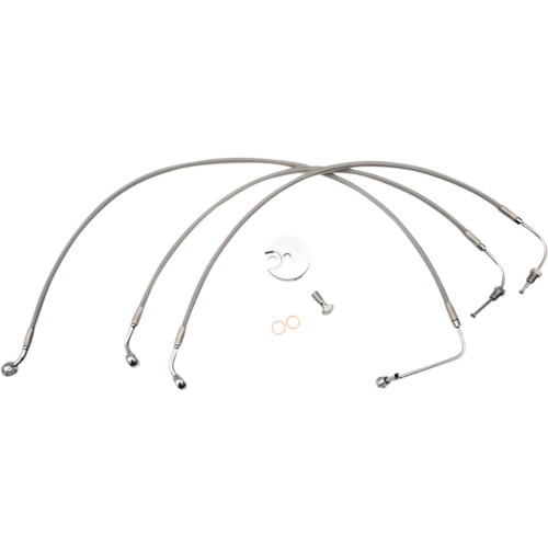 PartzBiz HD: 4411236-La Choppers Stainless Steel Brake Line Kit 18-20 Apes Harley ABS Softail 18-Up PartzBiz HD: 4411236-La Choppers Stainless Steel Brake Line Kit 18-20 Apes Harley ABS Softail 18-Up