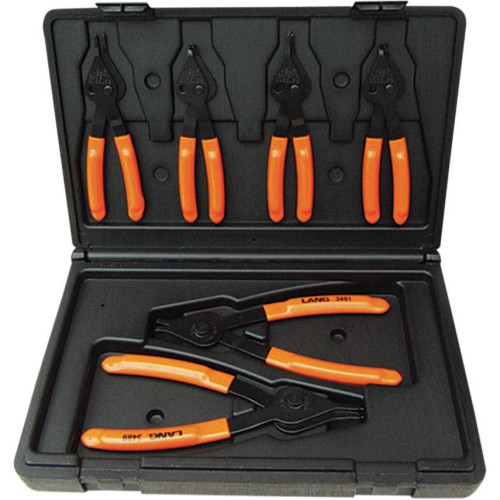 PartzBiz HD: 4411176-Lang Tools ชุดคีมถ่างแหวนภายในและภายนอก 6 ชิ้น | 3497