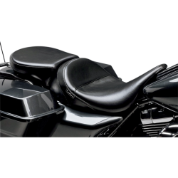 PartzBiz HD LPLK-017PDX-1 - Le Pera Aviator Solo Black Smooth Wide Pillion Pad 13" W for Harley 08-23 FLH/Touring | LK-017PDX PartzBiz HD LPLK-017PDX-1 - Le Pera Aviator Solo Black Smooth Wide Pillion Pad 13" W for Harley 08-23 FLH/Touring | LK-017PDX