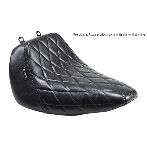 PartzBiz HD: 4411195-Le Pera Black Bare Bones Solo Seat Diamond White Stitch Harley M8 Fat Boy 18-23 PartzBiz HD: 4411195-Le Pera Black Bare Bones Solo Seat Diamond White Stitch Harley M8 Fat Boy 18-23