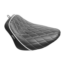 PartzBiz HD LPLYR-007DMWTP - Le Pera Black Bare Bones Solo Seat White Diamond Stitch Harley M8 Softail 18-21 PartzBiz HD LPLYR-007DMWTP - Le Pera Black Bare Bones Solo Seat White Diamond Stitch Harley M8 Softail 18-21