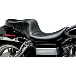 PartzBiz HD LPLK-021 - Le Pera Black Smooth Stitch Cherokee 2 Up Seat for Harley Dyna 06-16 Models | LK-021