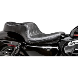 PartzBiz HD LPLK-026DM - Le Pera Cherokee Diamond Stitch Seat 4 Harley 04-06/10-22 XL Models | LK-026DM