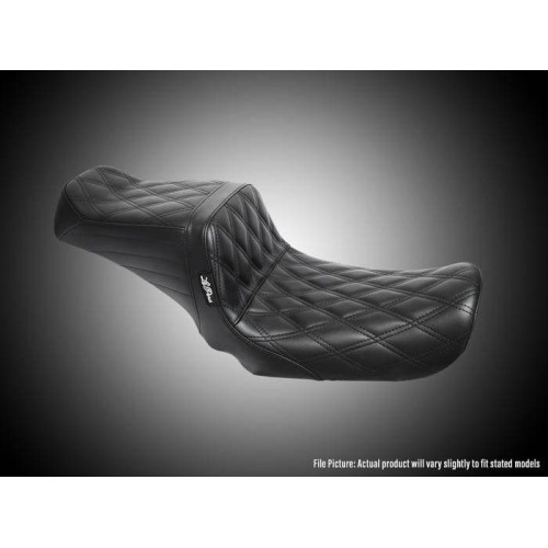 PartzBiz HD: 4411072-Le Pera L-588DD Tailwhip 2-Up Seat Double Diamond Black Harley FXR 82-94 PartzBiz HD: 4411072-Le Pera L-588DD Tailwhip 2-Up Seat Double Diamond Black Harley FXR 82-94