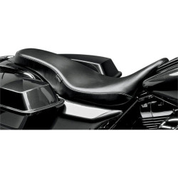 PartzBiz HD LPLK-079 - Le Pera Smooth Black Vinyl Cobra Full Length Seat for Harley Touring 08-15 | Le Pera PartzBiz HD LPLK-079 - Le Pera Smooth Black Vinyl Cobra Full Length Seat for Harley Touring 08-15 | Le Pera