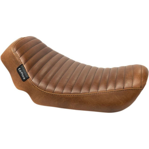 PartzBiz HD: 4410995-Le Pera LK-351PTTDV Pleated Brown Streaker Solo Full Profile Seat Harley FXD 06- | LK-351PTTDV