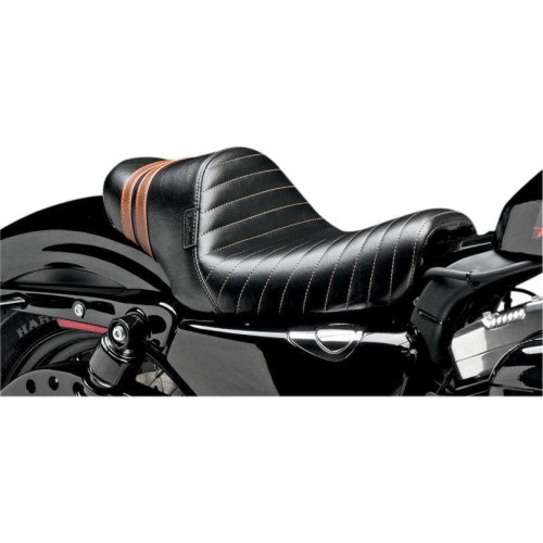 PartzBiz HD: 4411001-Le Pera LK-416BRN Stubs Spoiler Solo Seat w/ Red Stripes Sportster 04-06 10-17 | LK-416BRN PartzBiz HD: 4411001-Le Pera LK-416BRN Stubs Spoiler Solo Seat w/ Red Stripes Sportster 04-06 10-17 | LK-416BRN