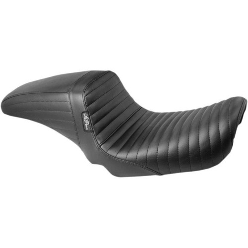 PartzBiz HD: 4410948-Le Pera LK-591PT Pleated Stitch Black KickFlip Solo Seat Harley Dyna 06-17 | LK-591PT