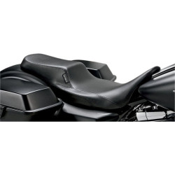 PartzBiz HD LPLK-777 - Le Pera Black Smooth Stitched Nomad II 2-Up Seat for Harley Touring 08-15 | Le Pera